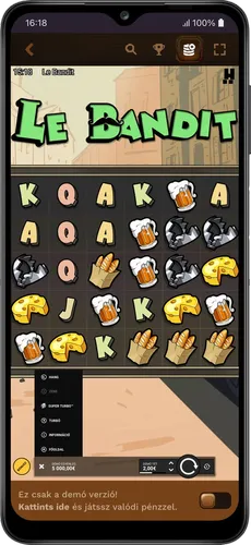 Le Bandit menu