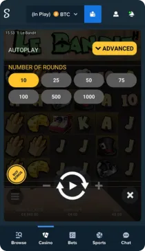 Le Bandit Autoplay Settings