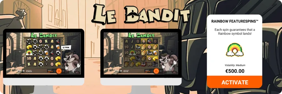 Le Bandit Treasure at the end of the rainbow